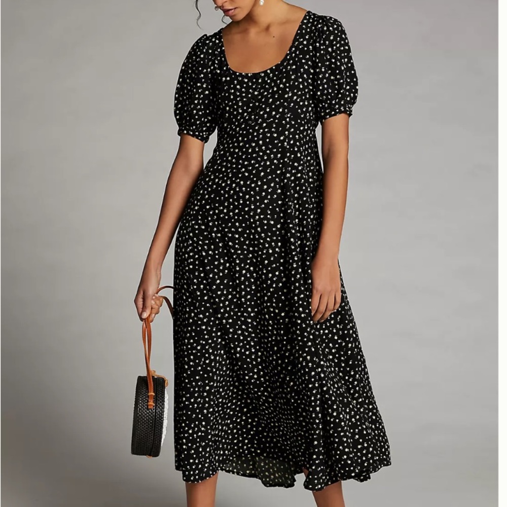 Anthropologie + Faithfull The Brand Eveline Polka Dot Maxi Dress